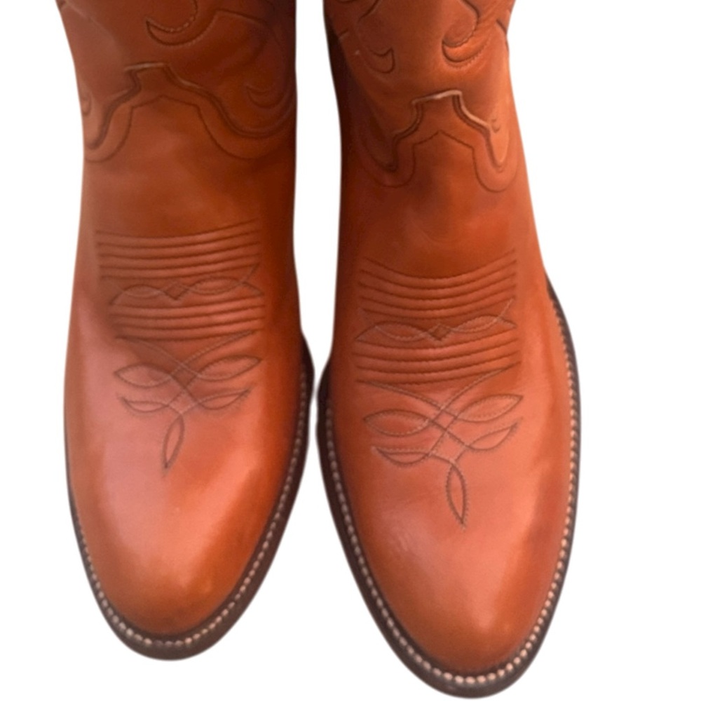 VTG Womens PREMIUM LEATHER DAN POST HANDCRAFTED DURABLE Western Cowboy Boots SZ8 - Picture 5 of 12